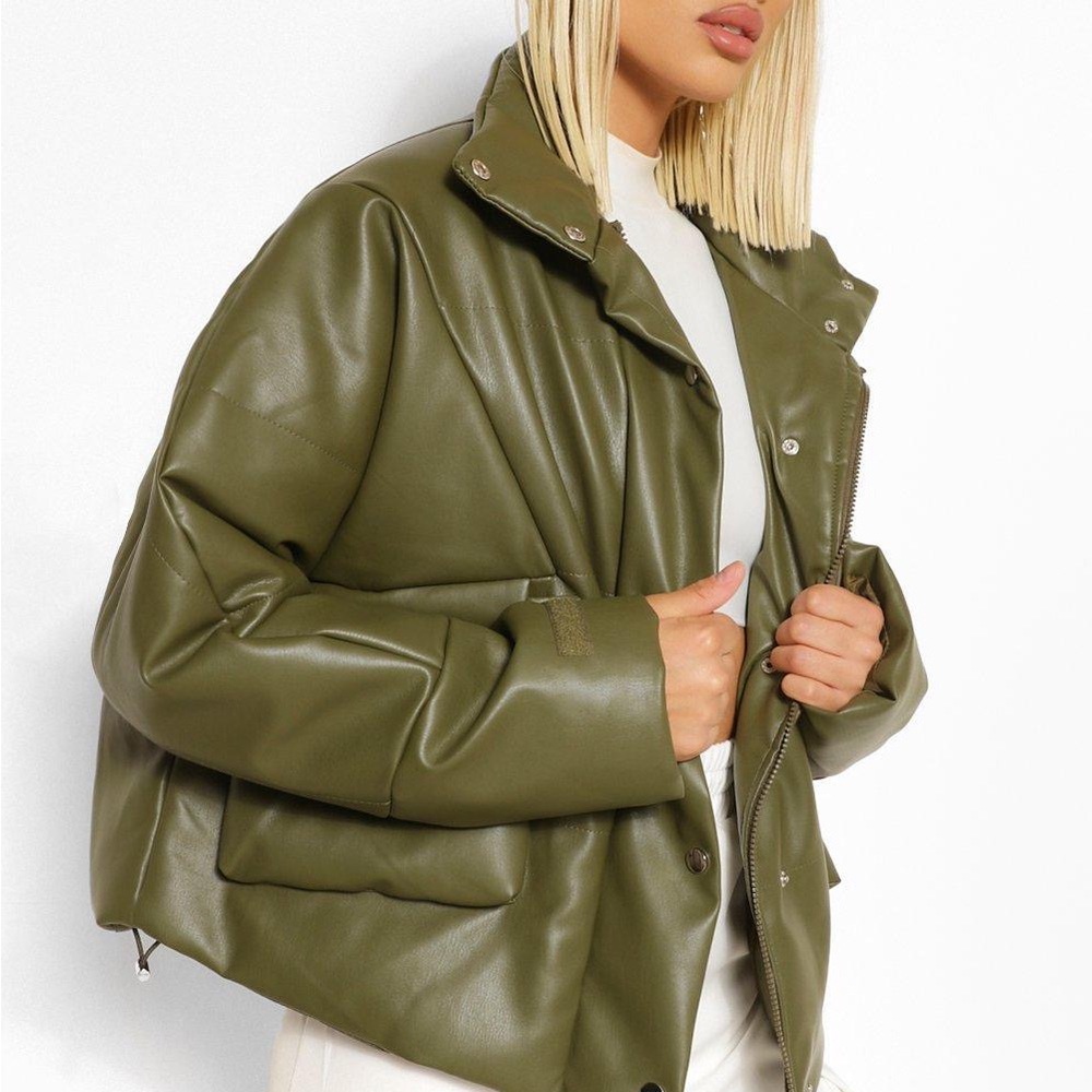 Boohoo faux leather jacket